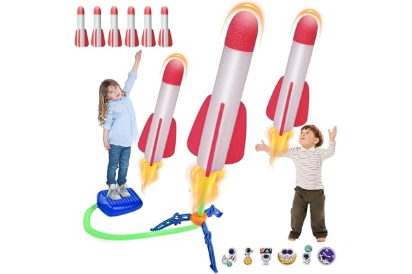 AMFUN Lanceur de fusée pour enfants de 3 à 12 ans, jouet d'extérieur en mousse, cadeau d'anniversaire pour garçons et filles