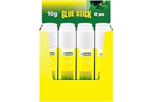 D.RECT Glue Stick 10g - PVA Glue for Crafts and Arts - Strong Adhesive for School & Office Supplies, Pack of 12