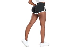 STARBILD Pantalones Cortos Deportivos Mujer Sexy, Scrunch Shorts Cintura Alta Elástica, Hot Pants para Gym Yoga Fitness