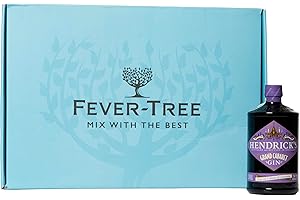 Fever-Tree & Hendrick's Grand Cabaret Gin-Tonic Box, Cocktail Kit per Mixology, Confezione Regalo