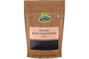Organic Black Peppercorns 100g by Hatton Hill Organic