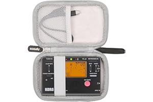 Aproca Hartschalen-Reisekoffer, schwarz, für Korg TM70 Tuner (TM70TBK) / Korg TM60BK / WEGROWER Tuner Metronom und Zubehör