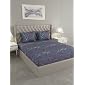 Raymond Home 120 TC Grey Cotton 1 Double Bedsheet With 2 Pillow Covers
