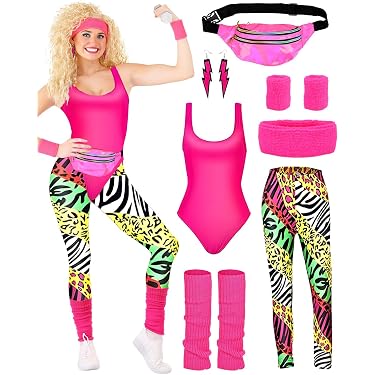 BESTOYARD Rainbow Tutu Rock Kit – Buntes Kostüm-Set Mit Rock, Handschuhen, Strümpfen & Hosenträger Für Erwachsene