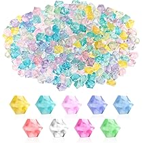 TenaLucy Lot De 10 000 Pierres Lumineuses De Jardin Aux Couleurs Vives, Cailloux Fluorescents Pour Pots, Aquarium, Cour (Bleu