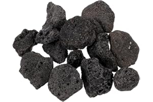 Yardenfun Rocas Volcánicas Naturales Negras Piedra Para Decoración De Jardín Para Peceras Rocas Para Acuarios Para Plantas y Jardinería