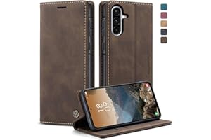 owlhold Handyhülle Samsung Galaxy A56 5G hülle Galaxy A56 klapphülle Premium PU Lederhülle Faltbare Handytasche Schutzhülle Kartenfach Standfunktion hülle Samsung Galaxy A56 5G - Kaffee