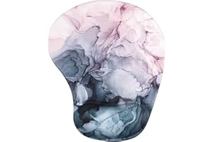 HAOCOO Mouse Mat Wrist Rest Wrist Support Mouse Pad Non-Slip Rubber Base Pain Relief for Laptop Computer Home Office Working Gaming