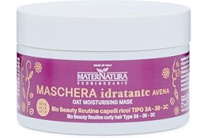 Maternatura Maschera Idratante Capelli Ricci all’Avena - Bio - Made In Italy - 200 ml