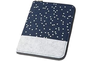 luxdag Mom's Organizer A5 mit Reißverschluss aus Filz (Farbe & Motiv wählbar) - Hülle für Mutterpass, U-Heft, Ultraschallbilder & Impfpass - Geschenk für werdende Mütter