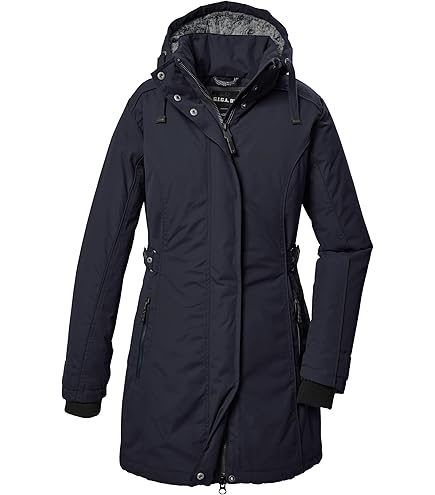 killtec Women's functional parka/parka with zip-off hood KOW 165