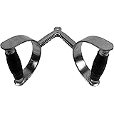 Tunturi 14TUSCL230 Attrezzatura Palestra - Impugnatura Per Pulley E Lat Machine - Aggancio Rotante, Unisex – Adulto, Chrome, 
