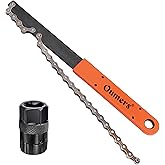 Oumers Chain Whip Tool, Upgrade Rotor Lockring Removal Wrench with Cassette/Bicycle Flywheel Chain Sprocket Remover Tool Pack