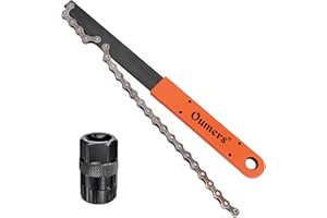 Oumers Kit Attrezzi Catena per Bici,Chiave di rimozione e Frusta per Catena con Pacchetto di Strumenti di rimozione pignone Catena a Cassetta/Bicicletta