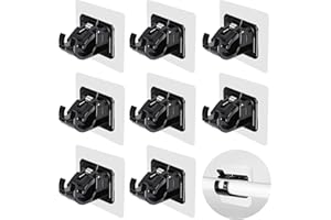 STOOKI para Colgar Cortinas Sin Agujeros*8，Soporte Cortinas Pared Barra Cortina Adhesiva Adecuado para Cocina, Cortina, BañO, Dormitorio.