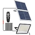 HYPOW 600W Solar Street Lights Outdoor, 18000LM Solar Flood Lights Dusk to Dawn Solar Security Light with Motion Sensor, IP65 Waterproof Solar Lamp for Garden,Street,Parking lot,Park