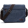 LOSMILE Men's Messenger Bag, Canvas Shoulder Bags, 13.3" Laptop Bags for Work and School,Cross-Body Bags.