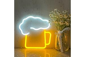 YUEYYNS Birra Luce al Neon Luce al Neon a LED Bar Neon Insegna al Neon a LED Birra Luci al Neon a Bar Adatto Per la Decorazione Della Parete Della Stanza Del Bar per Feste