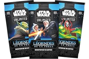 Asmodee - FFG - Star Wars: Unlimited Jeu de Cartes à Collectionner - Légendes de la Force - Booster de 16 Cartes - pour Adultes et Enfants, dès 12 Ans, 2+ Joueurs - Version française