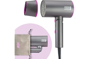 LEBENLANG Hair Dryer Ionic 2100W - Anti-Spliss with Cold Air Mode | Powerful Portable Travel Hairdryers & Accessories for Women & Men Mens I Ionic Hair Dryer for Hair secador de cabelo profissional