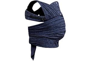 Boppy Comfyfit Evolution nosidełko dla niemowląt, niemowlę z matką ergonomiczną, z uchwytem na głowę i szyję, łatwe do noszenia i regulowane, szerokie opaski, regulowany rękaw, 0 miesięcy+, niebieski