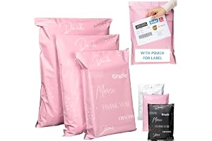 Paket för Vinted med ficka för följesedel, 60 stycken, 3 storlekar, M/L/XL, 100 % opaka, supertåliga, vattentäta, fraktkuvert