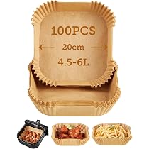 Grill Pan For COSORI 6.8QT Air Fryer - Square Nonstick Crisper Plate Tray With Handle & Rubber Feet - View #14