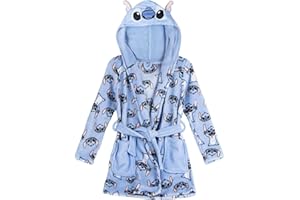 CERDÁ LIFE'S LITTLE MOMENTS Unisex Kinder Suave Niños Y Niñas Capucha Y Cinturón – Bata Casa Stitch Calentita Y Cómoda Con Tejido Tipo Polar Batin