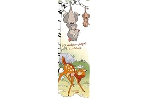 HACHETTE PRAT Marque-pages Disney Bestiaire Tome 2: 50 marque-pages à colorier