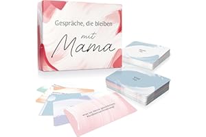 Inovida Gespräche mit Mama als Kartenspiel für Familienbindung – 100 Fragen über Gefühle, Erinnerungen und Träume – Mama und Ich – Mama Erzähl doch Mal – Mama Geschenk Geburtstag – Geschenke für Mama