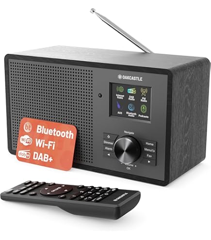 DAB, DAB Digital And FM Radio Adaptor | Bluetooth Connectivity, Remote, Optical & Line Out Outputs | Majority Robinson 2 DAB Digital Radio | BestTune, Full Colour Display, 20 Pre-sets - View #4
