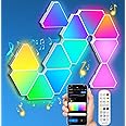 Triangle LED Lights for Gaming Setup, RGB Triangle Wall Lights for Bedroom, Smart Home Light Panels Works with Alexa Google Assistant,APP/Voice/Remote Controlled,Music Sync Gaming Room Decor,12 Pack