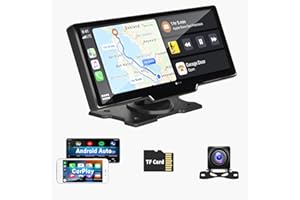 CAMECHO Car Stereo with Dual-Camera Wireless Apple CarPlay Android Auto Screen 9.3 Inch Car Stereo with Bluetooth Handsfree/FM Transmitter/DVR Integrated + 32G TF Card