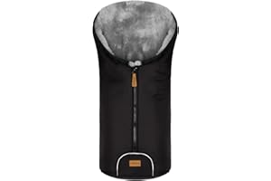 Fillikid Baby Fußsack Pamir & Windel Blaubär | Winterfußsack für Kinder | Lammfellfußsack für Babyschale, Kinderwagen & Buggy | warmer Fußsack mit echtem Lammfell | ab Geburt