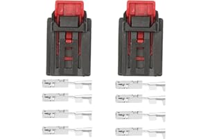 Anlseiod 7N0972704 Rücklicht-Stecker mit Anschluss Kompatibel mit VW Audi Seat Mercedes Rücklichtlampenstecker(Stift:4-polig)