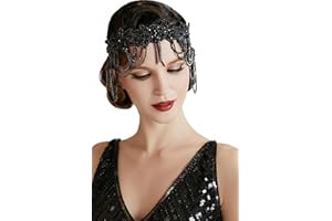 BABEYOND Copricapo anni '20, anni '20, accessori Gatsby, accessorio per capelli vintage da donna