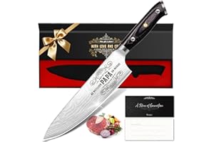 Funistree Couteau de Chef Professionnel Personnalisable pour Papa - Acier Inoxydable EN.4116, Poignée Ergonomique - Idée de Cadeau de Noël Original pour Homme