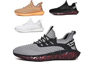 SSERHEHK Chaussures de Sport Homme Femme Chaussures de Sport Running Chaussures de Course légères et élégantes Noir Blanc Gris Or 36EU-46 EU
