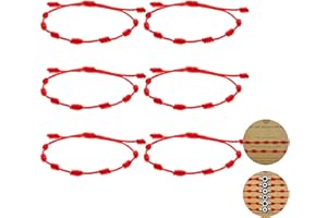 Q NO TE FALTE DE NA Pulseras Rojas Protección Mal de Ojo Amuleto Suerte Hilo Rojo Ajustable Regalo Mujer Hombre Niño Energía Positiva Protección Espiritual Hechas Mano Pack Multipack Ajustable Cómodo