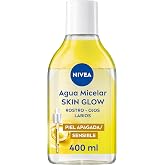 NIVEA Skin Glow Bi-Phase Micellar Water &ndash; Facial Cleanser &ndash; With 5% Vitamin C and E Serum &ndash; Face and Lip Makeup Remover &ndash; Ene