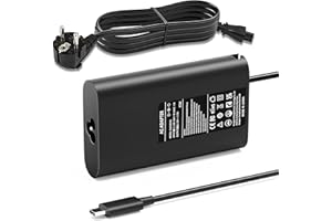 VUOHOEG 65W Chargeur HP USB C Ordinateur Portable pour HP Elitebook 840 850 G5 G6 G7 Probook 430 440 450 470 G6 G7 G8 Spectre X360 Pavilion X360 Chromebook Alimentation Type-C PC Adaptateur