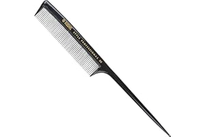 Kent 210mm Rat Tail Comb SPC82 - Professional Fine-Tooth Comb for Precision Styling, Sectioning & Parting Hair