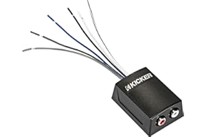 KICKER 46KISLOC2 Speaker Wire-to-RCA Line-Out Converter w/LOC+12v Turn on Lead