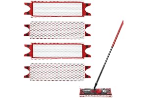 BOUGPENG 4 Piezas Recambio Fregona para Vilda Ultramax XL 51x14cm Paño de Repuesto Mopa para Vilda Ultramat XL 2in1 Microfibra Recambio para Fregar Suelos, Atrapa Fácilmente la Suciedad
