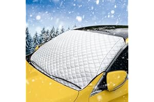 WENGX Car Windscreen Cover,Windshield Cover For Winter,Snow Cover Waterproof Dustproof,Sun UV Snow Ice Frost Guard for Cars,SUVs,Vans,Truck,etc.(Standard Size)