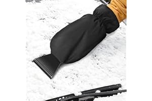 HXUING Raschietto Ghiaccio Auto con Guanto, Spatola per Ghiaccio con Guanto Raschietto per Parabrezza Auto Guanto Raschiaghiaccio, per Rimuovere Neve e Ghiaccio dal Parabrezza dell'auto