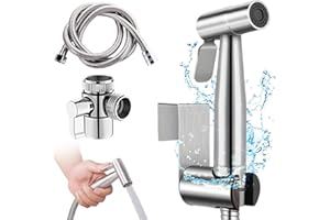 LURNODY Bidet Handbrause für Toilette,Bidet Edelstahl Handbrause Set,Handheld Bidet Sprayer for Toilet,Zum Waschen Von Bad,Küche und Balkon