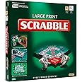 Ideal | Large Print Scrabble: Extra board with clear, large-print text and letter tiles | Games | Word | For 2-4 Players | Ages 10+, 11213, Green, Board: 37cm x 37cm / Tiles: 2.3cm x 2.3cm