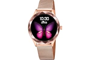 Lotus Smartwatch placcato in PVD oro rosa con bracciale in maglia di acciaio 50036/1