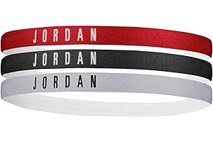 NIKE Jordan, Headbands 3pk Fascia per la Testa Unisex adulto, multicolore, Taglia unica